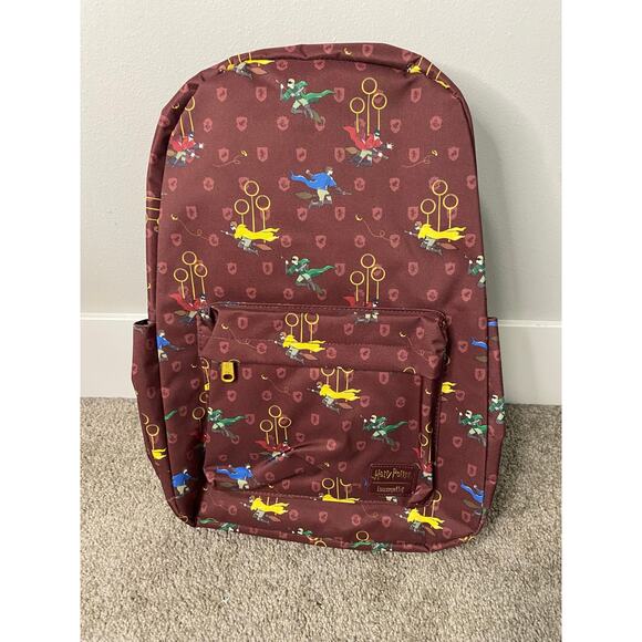 New Harry Potter Loungefly Quidditch Nylon Backpack - Picture 1 of 3
